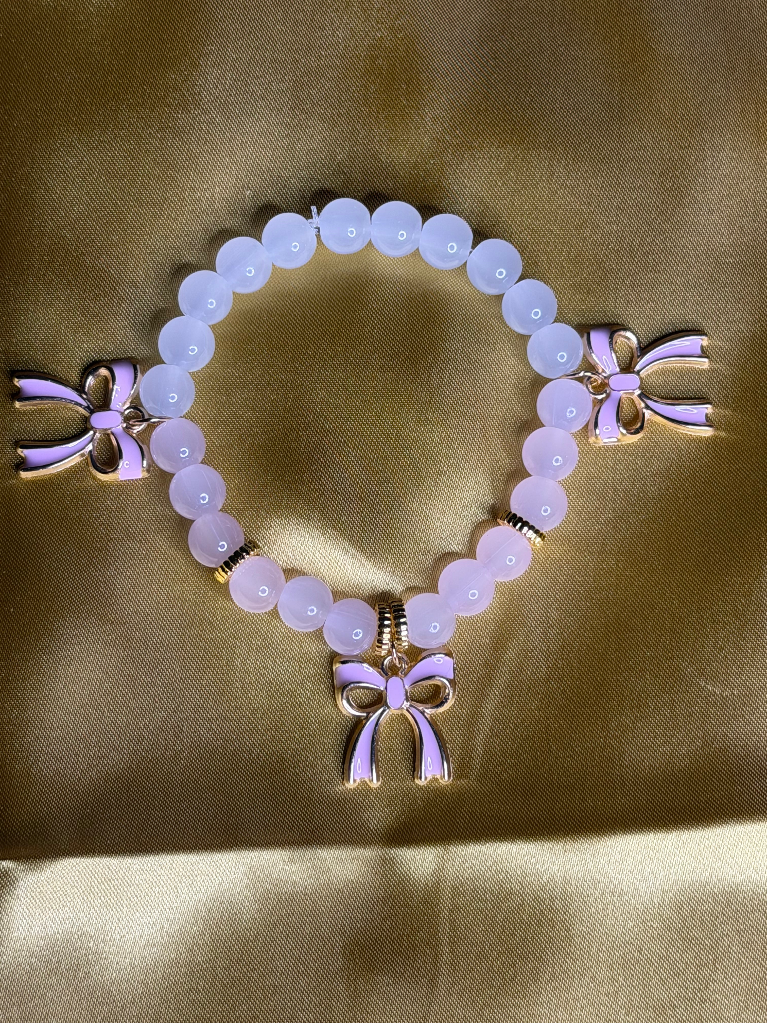 Pretty in Pink Bow Bracelet